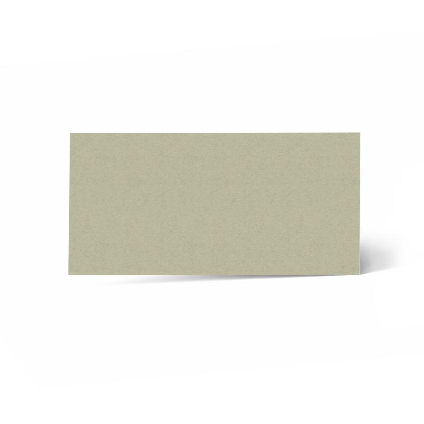 Karte - Einlegekarte DIN Lang 220g/m² in kraft moosgrau