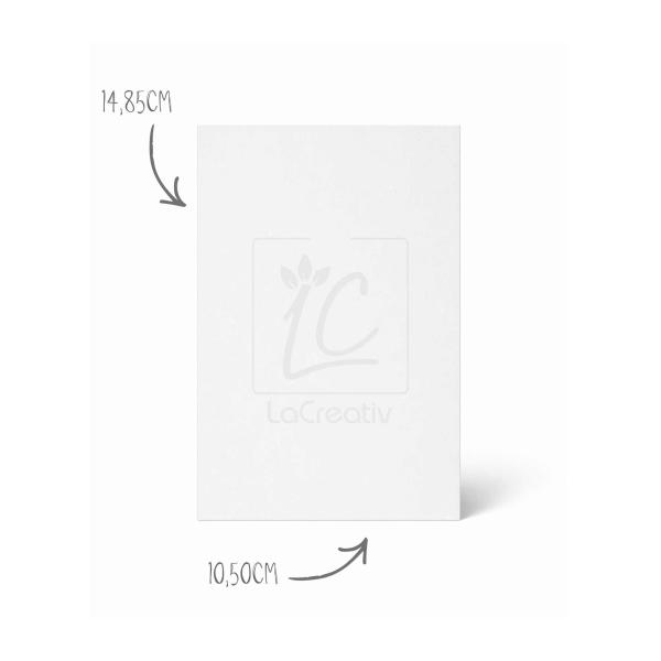 Karte - Einlegekarte DIN A6 250g/m² in metallic sand