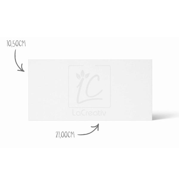 Karte - Einlegekarte DIN Lang 230g/m² in pergament ice