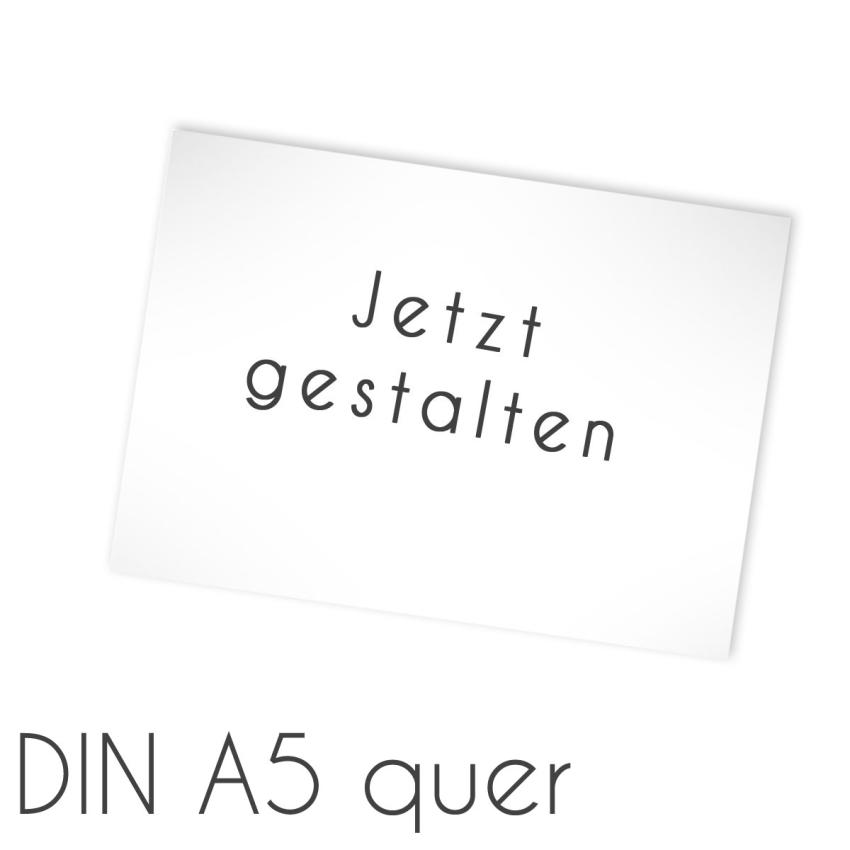 Einlegekarte blanko DIN A5 quer beidseitig 21x14,85cm (eigenes Design)