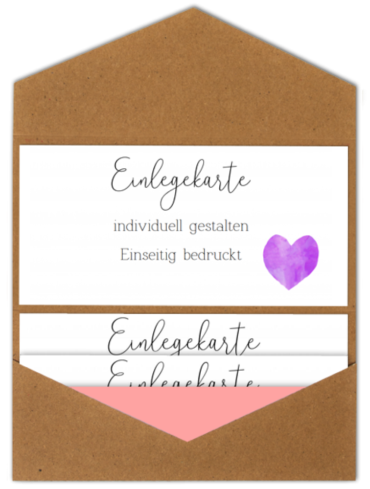 Einlegekarte blanko 19,5x6cm beidseitig (eigenes Design)