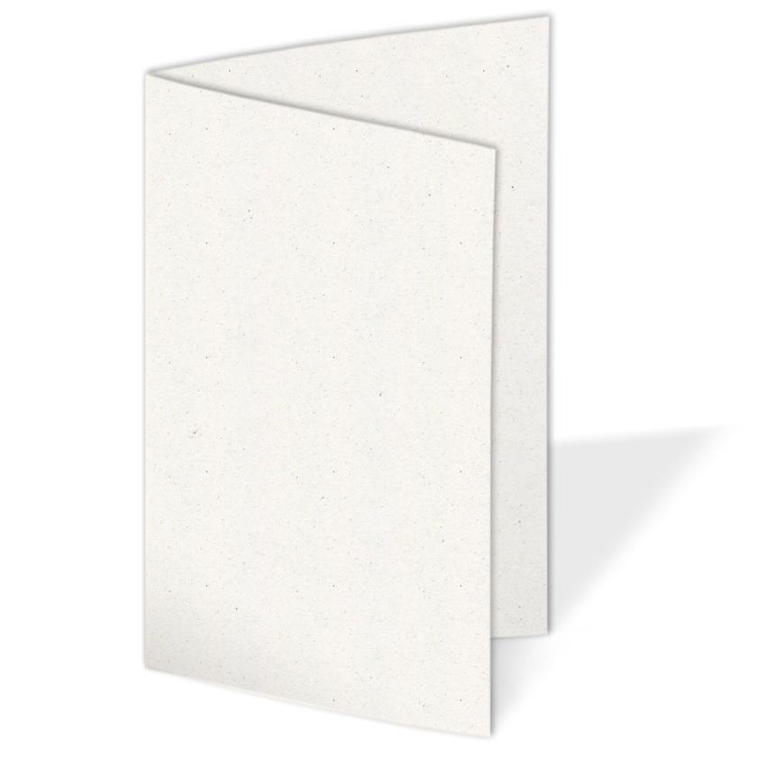Doppelkarte - Faltkarte blanko 250g/m² DIN A6 in recycling bermgras