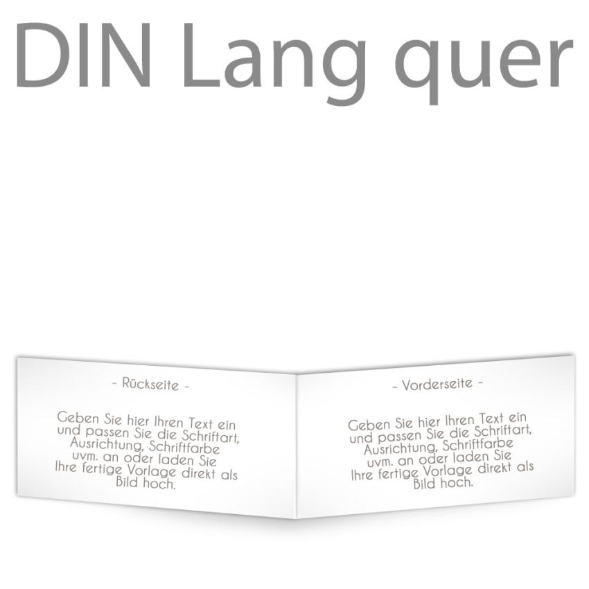 Klappkarte blanko DIN Lang quer - außen (eigenes Design)