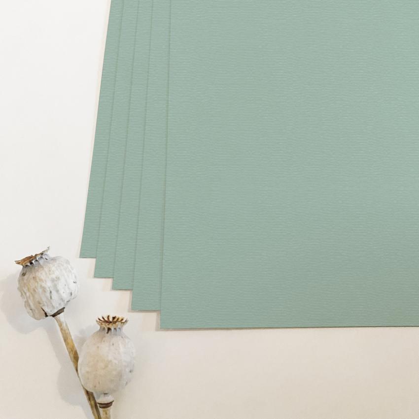 Doppelkarte - Faltkarte blanko 220g/m² DIN A6 in struktur eukalyptus