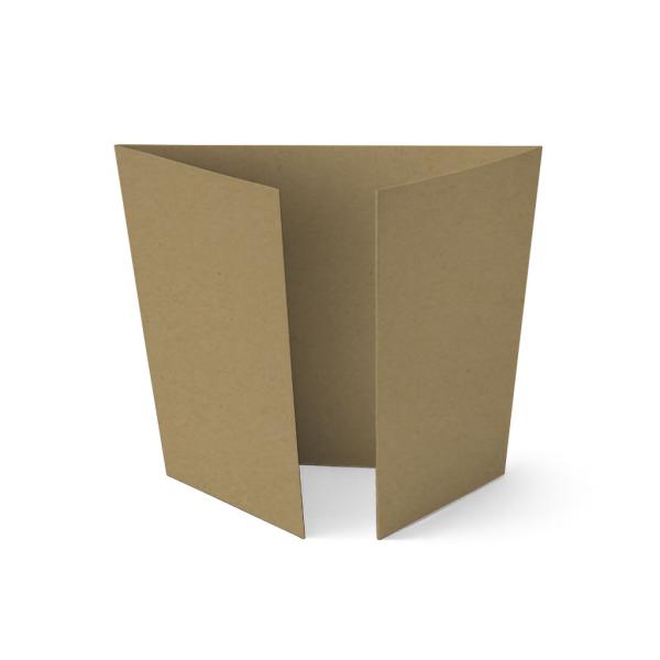 Altarfalz-Karte quadratisch (14,8x14,8cm) 300g/m² in recycling natur