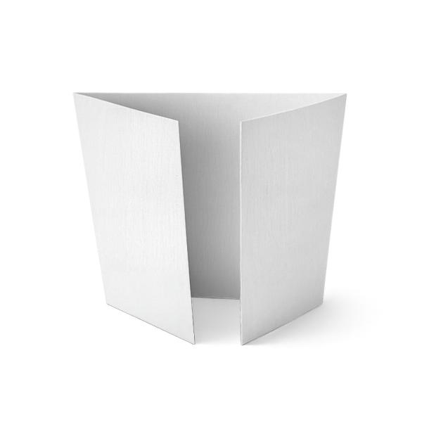 Altarfalz-Karte quadratisch (14,8x14,8cm) 240g/m² in leinen (weiss)