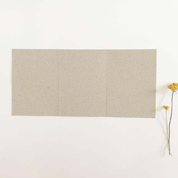 Pocketfold-Karte B6 Tripple Recycling "Kakao 15%" Basic Line
