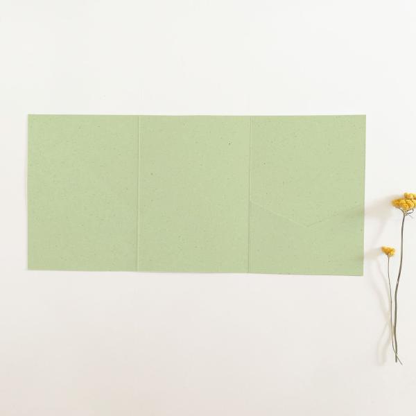 Pocketfold-Karte B6 Tripple Recycling "Recycling Kiwi" Basic Line