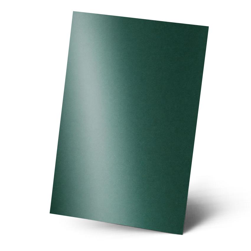 Karte - Einlegekarte DIN A5 250g/m² in metallic grün