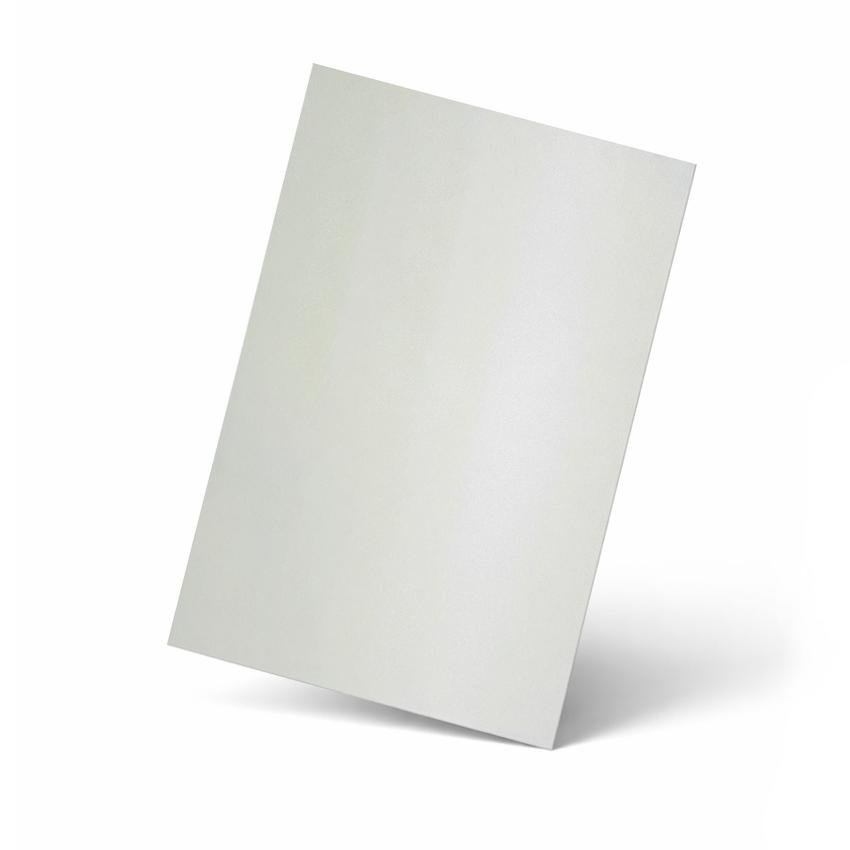 Karte - Einlegekarte DIN B6 300g/m² in metallic polarweiss