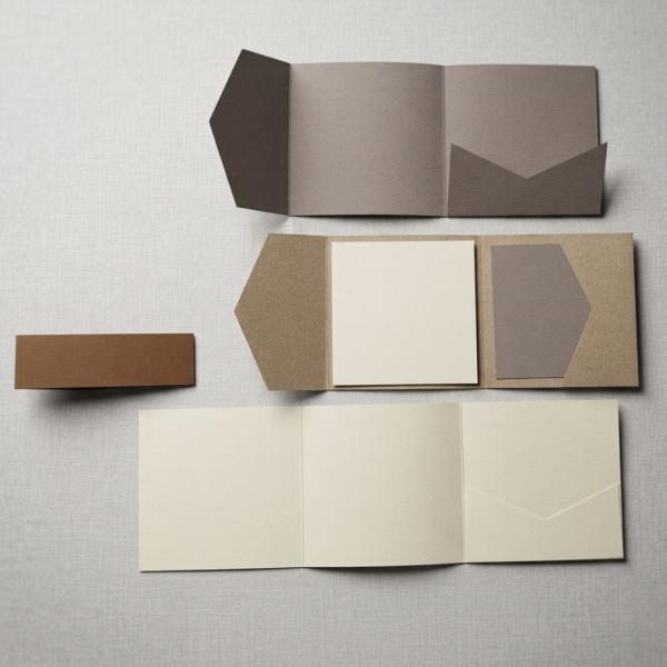 Musterpaket Pocketfold-Karten 15x15cm quer