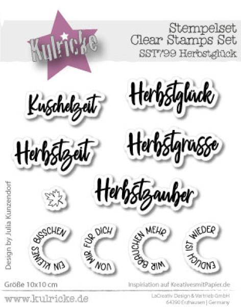 Kulricke Stempel "Herbstglück" 10x10cm Clear Stamp