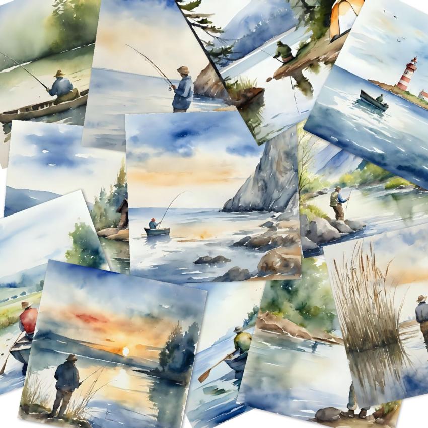 LaCreativ - Designpapier "Anglerliebe" Paper Pack 6x6" - 24 Bogen