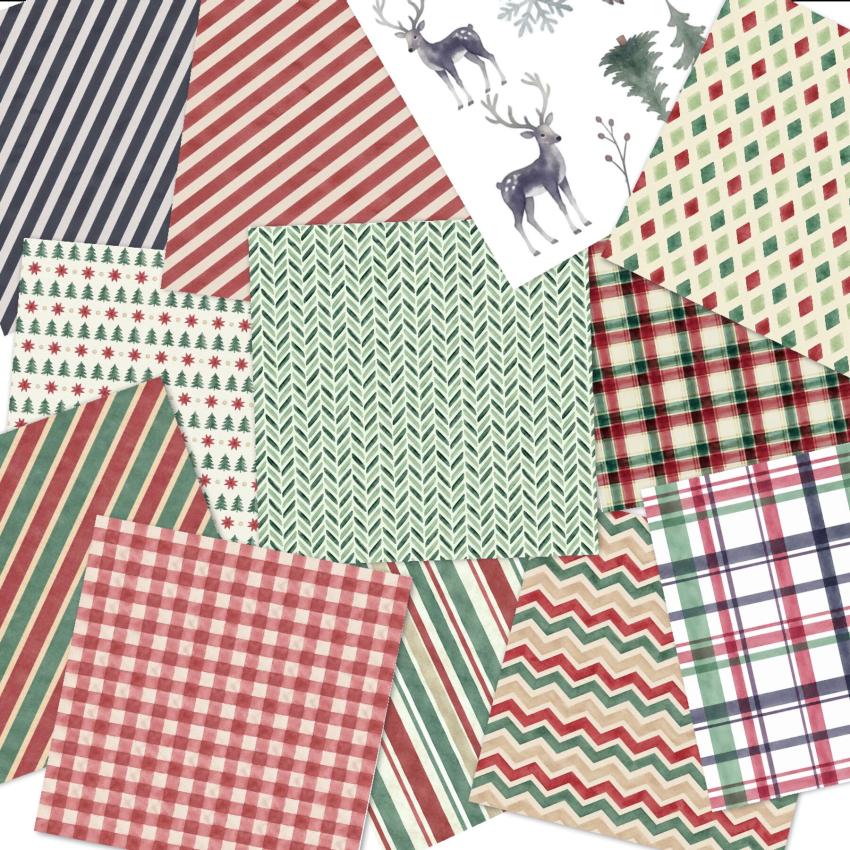 LaCreativ - Designpapier ""Festlicher Mustermix"" Paper Pack 6x6" - 24 Bogen