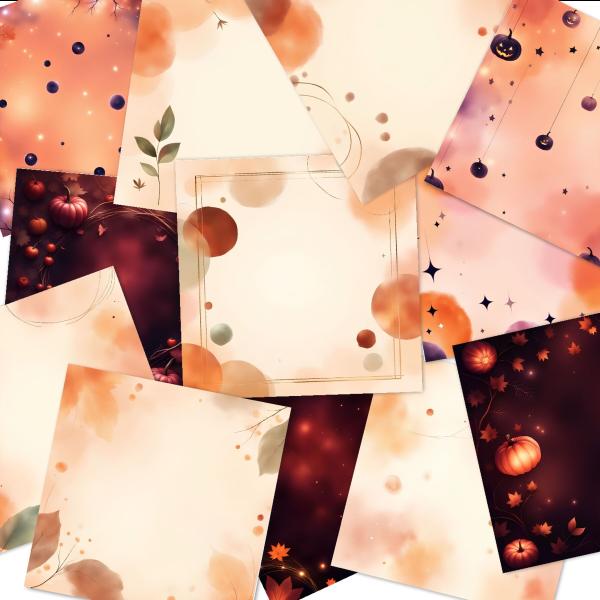 LaCreativ - Designpapier "Herbstzauber & Kürbisglanz" Paper Pack 6x6" - 24 Bogen