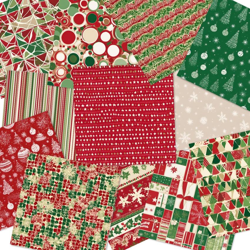 LaCreativ - Designpapier "Klassische Weihnachtspracht" Paper Pack 6x6" - 24 Bogen