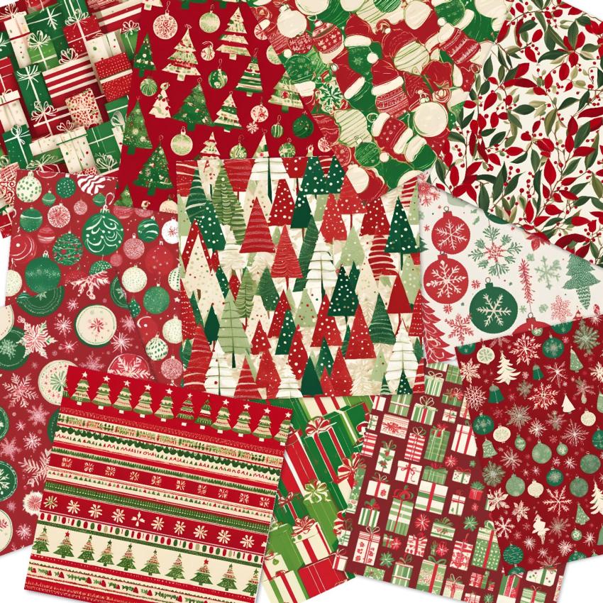 LaCreativ - Designpapier "Klassische Weihnachtspracht" Paper Pack 6x6" - 24 Bogen