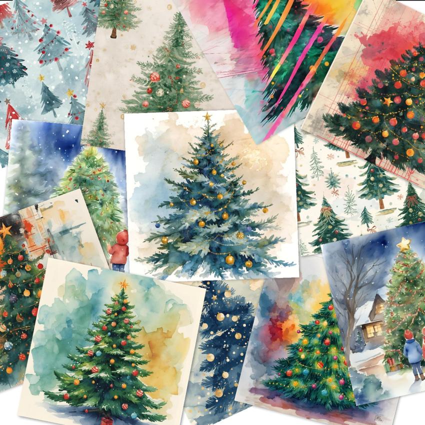 LaCreativ - Designpapier "Oh Tannenbaum" Paper Pack 6x6" - 24 Bogen