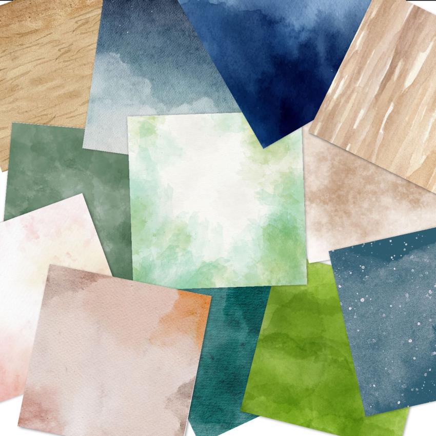 LaCreativ - Designpapier "Sanfte Naturträume" Paper Pack 6x6" - 24 Bogen