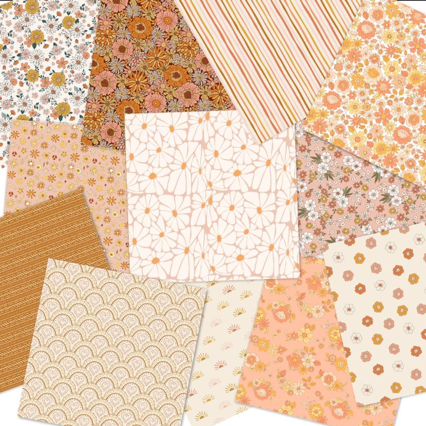 LaCreativ - Designpapier "Summer of Love" Paper Pack 6x6" - 24 Bogen