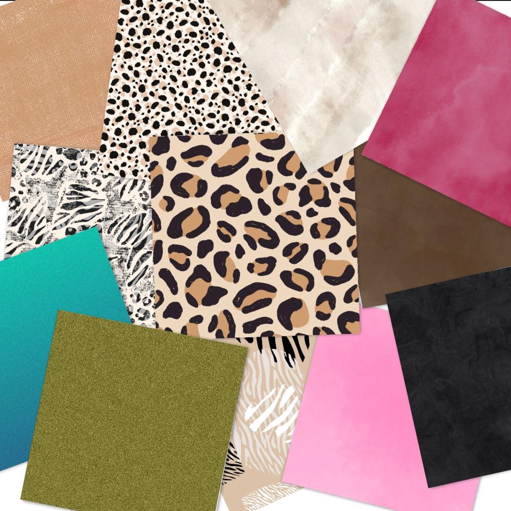 LaCreativ - Designpapier "Tierischer Mustermix" Paper Pack 6x6" - 24 Bogen