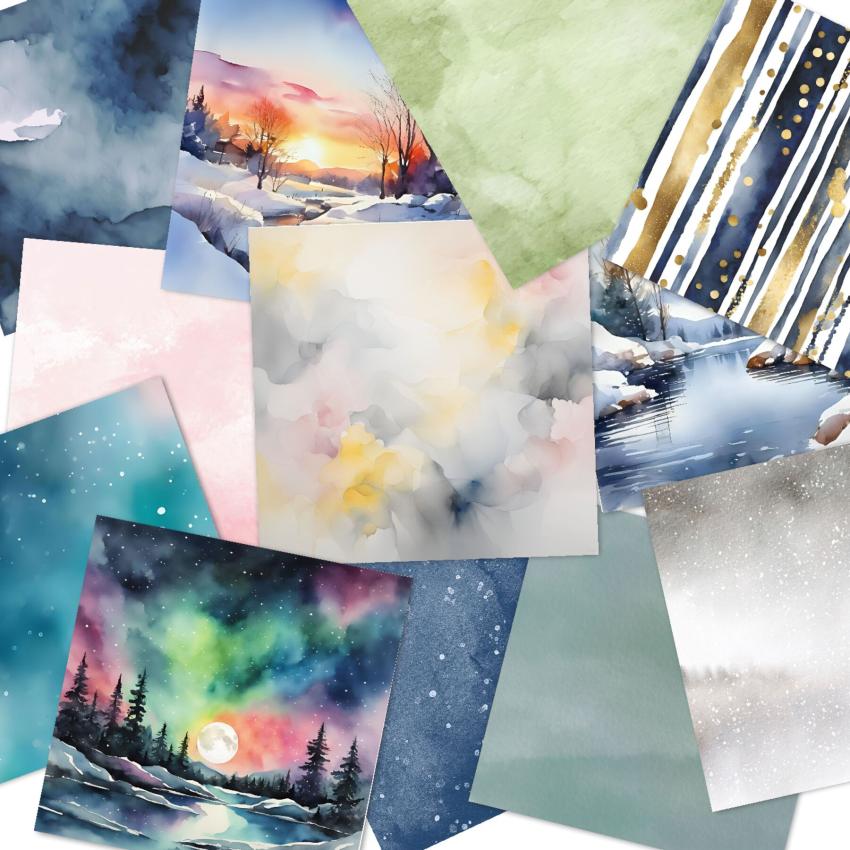 LaCreativ - Designpapier "Wintermix 2025" Paper Pack 6x6" - 24 Bogen