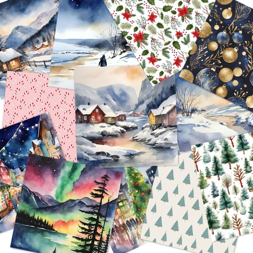 LaCreativ - Designpapier "Wintermix 2025" Paper Pack 6x6" - 24 Bogen