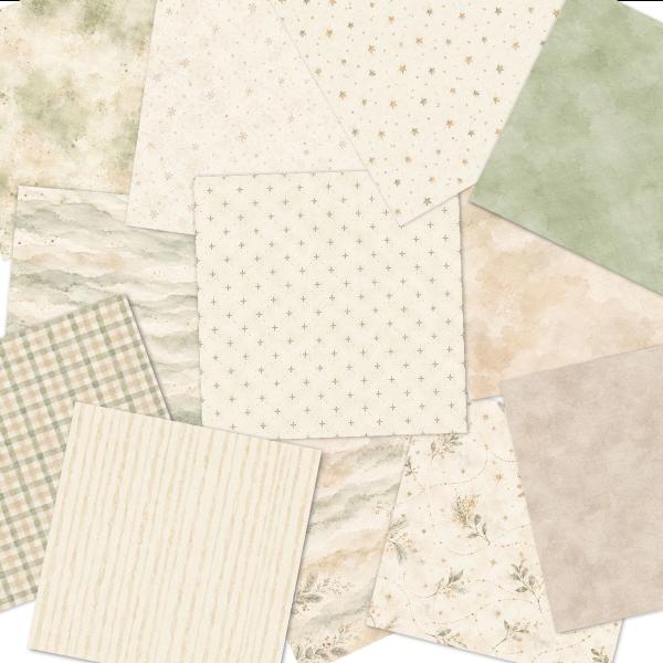 LaCreativ - Designpapier "Zarte Winterzweige" Paper Pack 6x6" - 24 Bogen