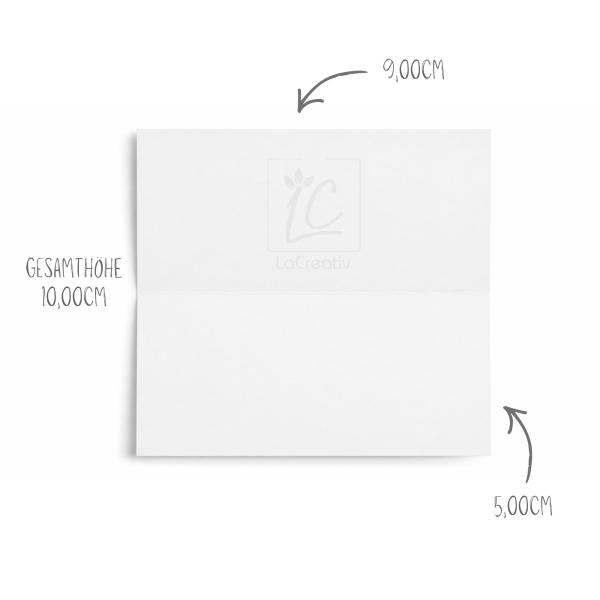 Tischkarte - Platzkarte 9 x 5 cm 240g/m² in hellcreme