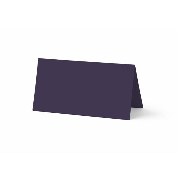 Tischkarte - Platzkarte 9 x 5 cm 225g/m² in aubergine