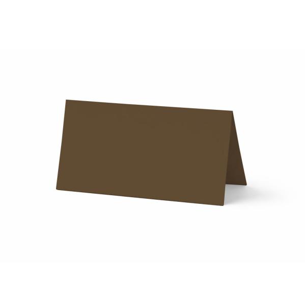 Tischkarte - Platzkarte 9 x 5 cm 220g/m² in braun