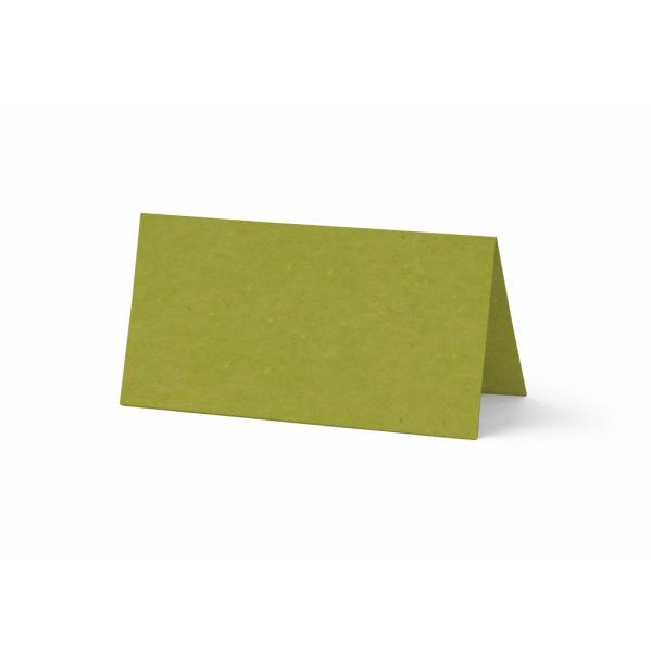 Tischkarte - Platzkarte 9 x 5 cm 220g/m² in kraft grün