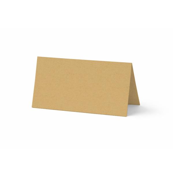 Tischkarte - Platzkarte 9 x 5 cm 220g/m² in kraft sand