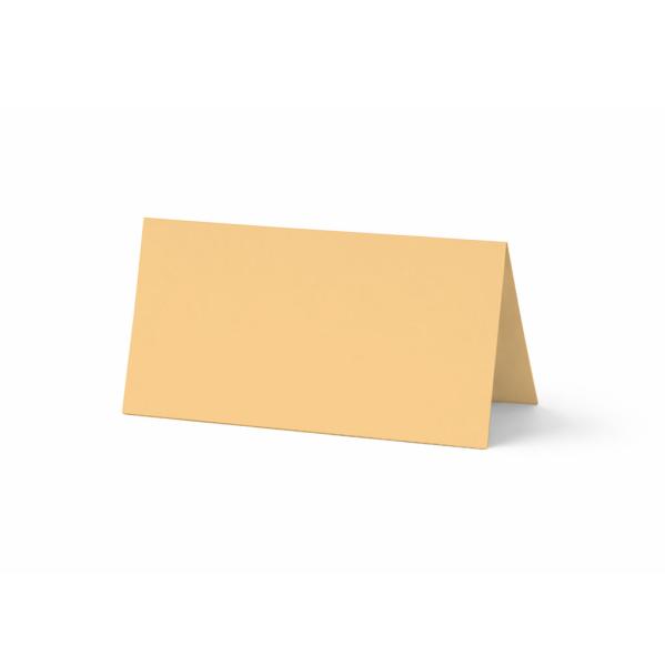 Tischkarte - Platzkarte 9 x 5 cm 240g/m² in sandgelb