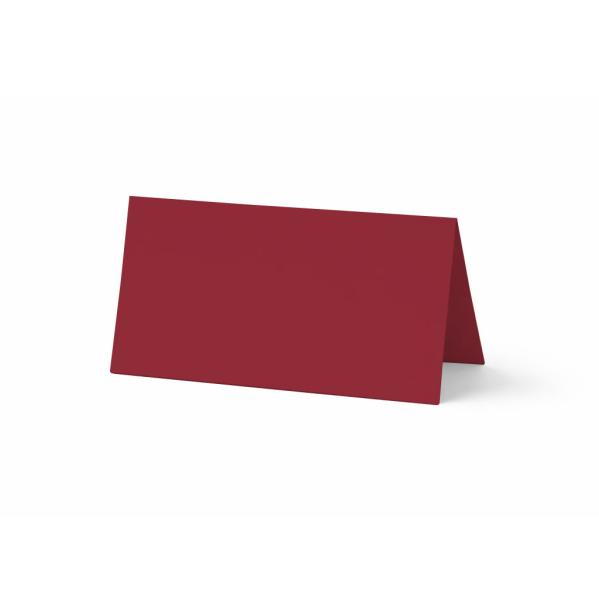 Tischkarte - Platzkarte 9 x 5 cm 220g/m² in weinrot