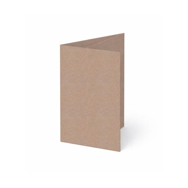 Trippelkarte - Leporello 220g/m² DIN A6 3-Fach in kraft rose