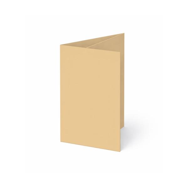 Trippelkarte - Leporello 240g/m² DIN A6 3-Fach in cappuccino