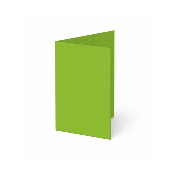 Trippelkarte - Leporello 240g/m² DIN A6 3-Fach in grasgrün