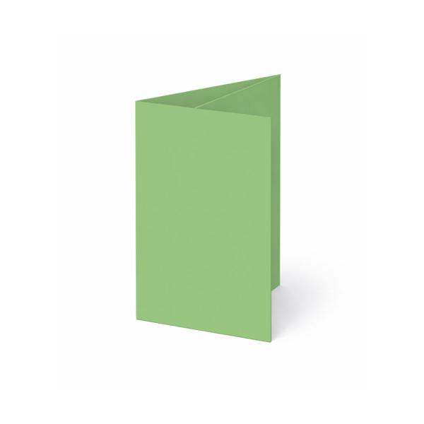 Trippelkarte - Leporello 240g/m² DIN A6 3-Fach in pistazie