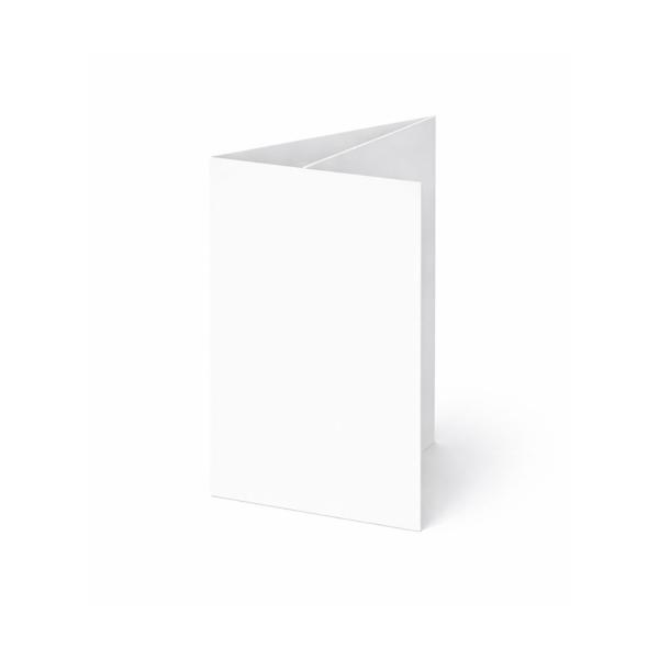 Trippelkarte - Leporello 240g/m² DIN A6 3-Fach in weiss