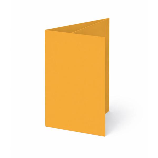 Trippelkarte - Leporello 240g/m² DIN B6 3-Fach in altgold