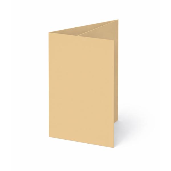 Trippelkarte - Leporello 240g/m² DIN B6 3-Fach in cappuccino