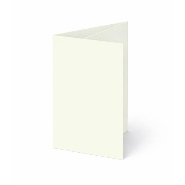 Trippelkarte - Leporello 240g/m² DIN B6 3-Fach in elfenbein