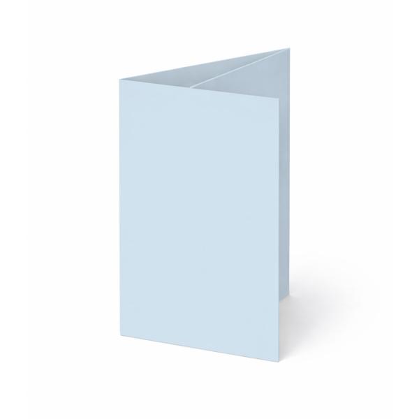 Trippelkarte - Leporello 240g/m² DIN B6 3-Fach in hellblau
