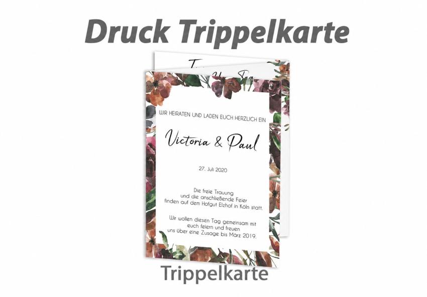 Druck - Trippelkarte