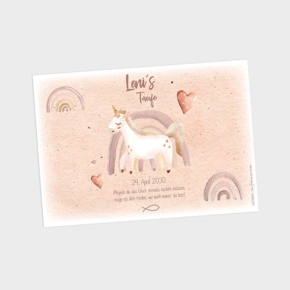Windlicht "Einhorn Frieda" | Lichthülle | Taufe | Einschulung | Geburtstag | Tischdeko | Geschenkidee