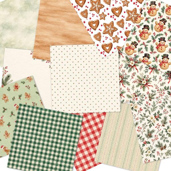 LaCreativ - Designpapier "Omas Weihnachtsstube" Paper Pack 6x6" - 24 Bogen