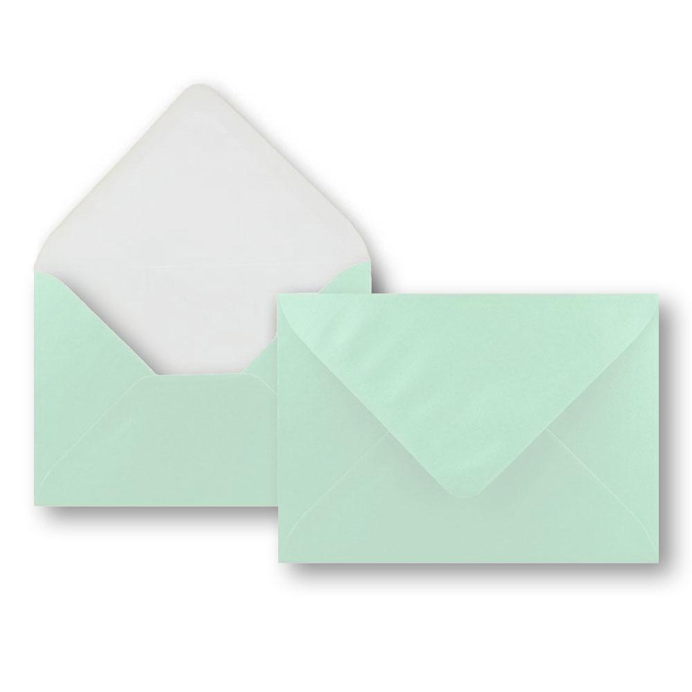Briefumschlag DIN C6 100g/m² oF Nassklebung in perl-mint