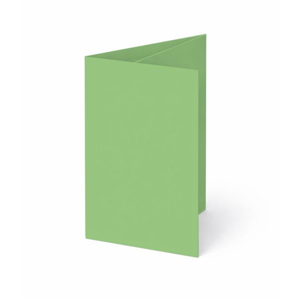 Trippelkarte - Leporello 240g/m² DIN B6 3-Fach in pistazie