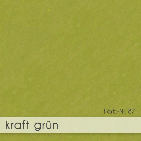 Passepartoutkarte oval 3-Fach DIN A6 in kraft grün